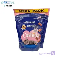 تشویقی گربه کوشیدا کرانچی مغزدار با طعم ماهی سالمون Coshida Gefüllte Knabber Snacks With Salmon وزن 150 گرم