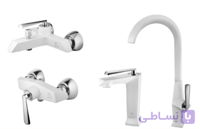 ست شیرآلات درخشان مدل برک وایت