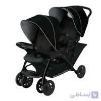 کالسکه دوقلو گراکو مدل Stadium Duo Black Grey