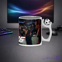 ماگ سرامیکی گیمینگ بازی FC26 با دسته فوتبالی