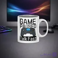 ماگ سرامیکی گیمینگ GAME PAUSED – TALK FAST