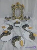 هفت سین سفالی گنجشکی کد 102526