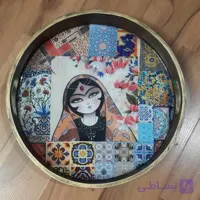 سینی گرد با رویه شفاف رزین کد 10682 (کپی)