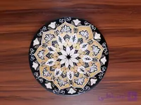 بشقاب دیوارکوب سفالی طرح سنتی کد 102581