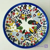 بشقاب دیوارکوب سفالی طرح فانتزی کد 102571