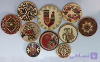 ست بشقاب های دیوارکوب گل و مرغ کد 102561