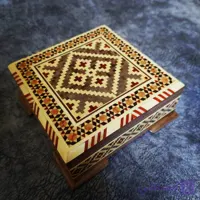 جعبه جواهرات چوبی جوک کاری شده کد 102527