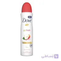 اسپری ضد تعریق زنانه داو Dove با مدل چای سفید وسیب حجم 250 میل