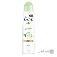 اسپری ضد تعریق زنانه داو Dove مدل خیار حجم 250 میل