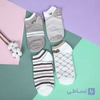 جوراب مچی طرحدار SANAZ