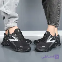 کتونی اسپرت بروکس گوست مشکی طوسی