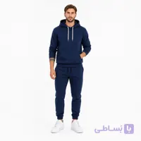 ست هودی و شلوار جاگر قهوه ای ساده
