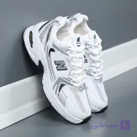 کتونی اسپرت نیوبالانس 530 سفید نقره ای آبی SOLO