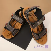 صندل اسپرت چسبی قهوه ای سوخته سپهر