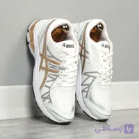 کتونی اسیکس کیانو 20 سفید طلایی Asics Kayano