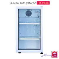 یخچال 5 فوت درب شیشه ای ایستکول کد 29580 موتور جدید، حجم 97 لیتر، روشنایی LED
