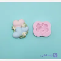 قالب سیلیکونی قلب و گل