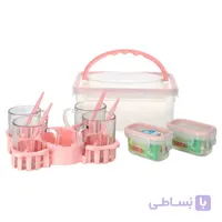 سرویس چای خوری دلنار 4 نفره هومکت
