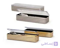 جا قاشق چنگال رومیزی ایستاده تایلندی (استیل و طلایی)