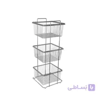 جا پیازی فلزی مشکی ضد زنگ