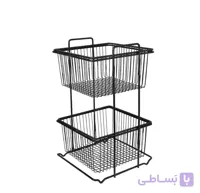 جا پیازی فلزی مشکی ضد زنگ