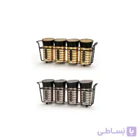 جا ادویه استند دار تایلندی (استیل و طلایی)