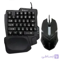 صفحه کلید و موس سیم دار گیمینگ JERTECH مدل GK2-01