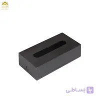 مخزن دستمال کاغذی رومیزی مشکی مدل F1