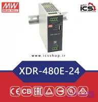 منبع تغذیه 24 ولت 20 آمپر مین ول مدل XDR-480E-24