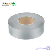 نوار شبرنگ طوسی پارچه ای رول 200 متری