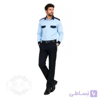 لباس کار ست حراستی آبی دو رنگ 740