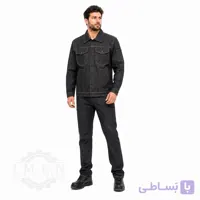 لباس کار کاپشن شلوار لی ذغالی کد 800