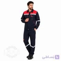لباس کار سفارشی سرمه ای قرمز کد 290