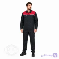 لباس کار رامتین مشکی قرمز کد 213