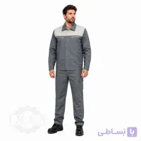 لباس کار رامتین طوسی دو رنگ کد 139