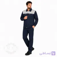 لباس کار رامتین سرمه ای طوسی کد 650