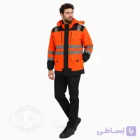 لباس کار اورکت عملیاتی نارنجی زمستانه کد 406