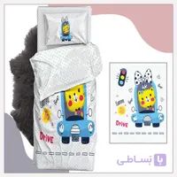 ست لحاف و روتختی 9تکه نوزادی طرح لاو درایو