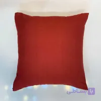 کوسن 45*45 با روکش زیپی (پارچه مبلی نرم و لطیف) رنگ عنابی