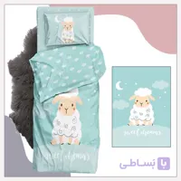 ست لحاف و روتختی 9تکه نوزادی ساتن طرح سوییت دریم