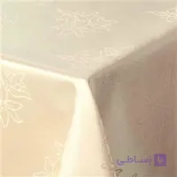 رومیزی ساتن 6نفره مستطیل 150*180 ارکیده قهوه ای