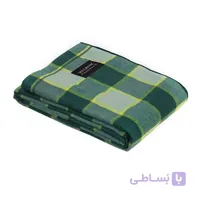 پتو مسافرتی یکنفره چهارخانه آبی