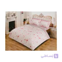 ملحفه روانداز تک دونفره ملرز طرح ارکیدساتن