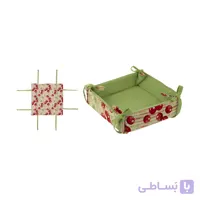 سبد نان رزین تاژ کتان طرح گیلاس