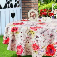 سفره پارچه ای متری پانو کتان طرح شقایق