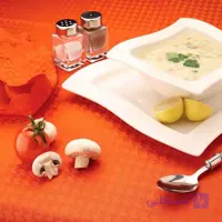 رومیزی ژاگارد 4نفره مربع 150*150 کنزو سفید