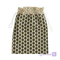 کیسه سبزی کتان رزین تاژ طرح لیمو 2عددی