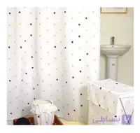 پرده حمام طرح blocks سایز 180*200