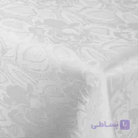 رومیزی 10نفره بیضی ژاگارد رز سفید