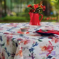 سفره پارچه ای متری پانو کتان طرح مگنولیا